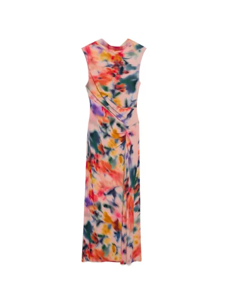 Rochie midi Simkhai drapată roz