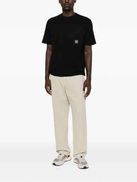 Tricou Stone Island cu strasuri negru