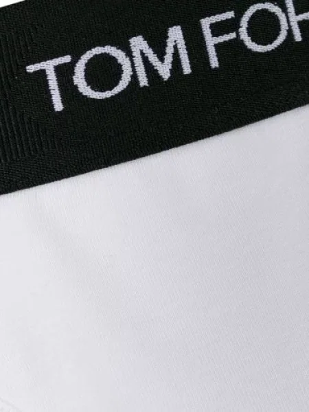 Boxerky Tom Ford s autogramem bílé