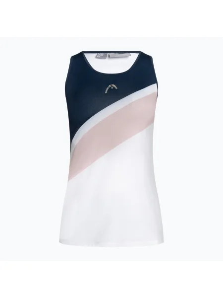 HEAD дамска тениска за тенис Perf pink and white бяло