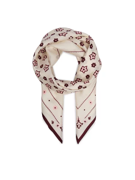 Шовкова хустка Coach Кремовий