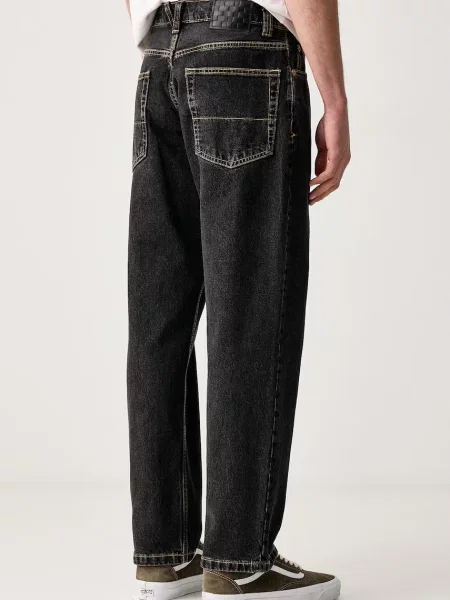 Vans jeansy straight czarne