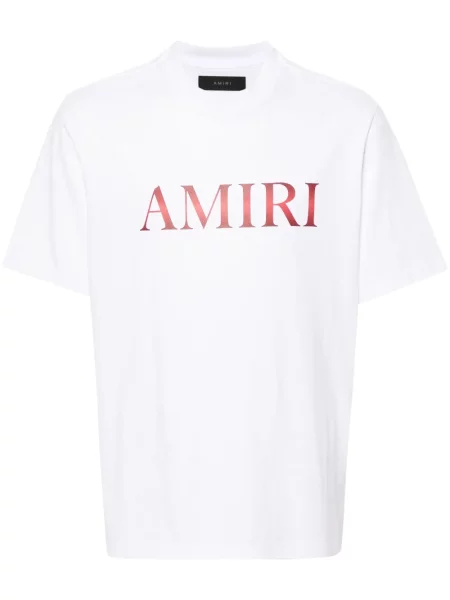 Tricou Amiri cu imagine alb