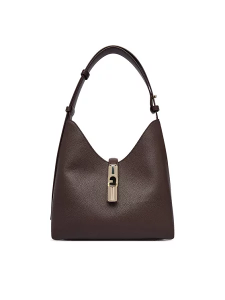 Τσάντα Furla Goccia S CN Σκούρο καφέ
