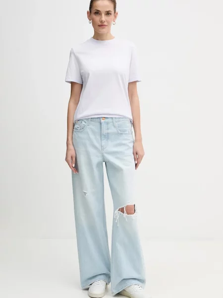 Calvin Klein Jeans kratka majica vijolična