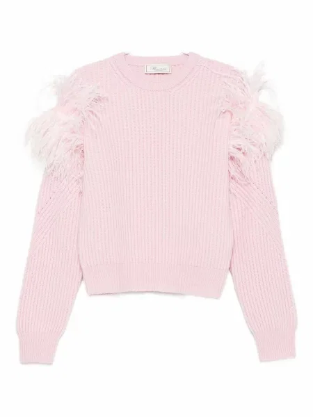 Pulover Blumarine cu pene roz