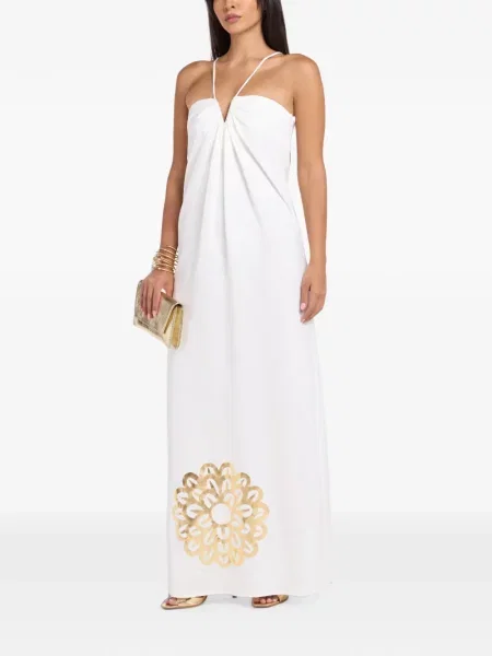 Rochie maxi Themis Z cu imagine alb