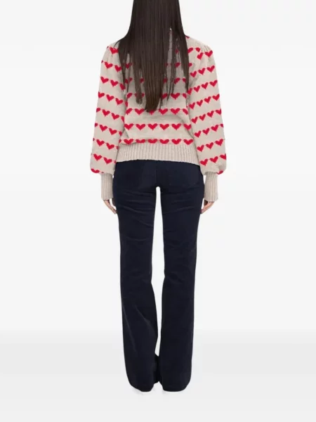 Pulover Jacqueline De Yong cu motiv cu inimi