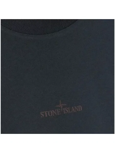 Koszulka Stone Island z nadrukiem czarna
