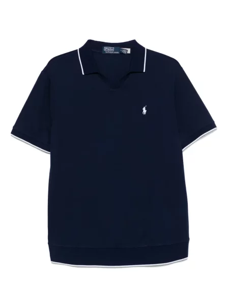 Dzianinowe kąpielówki Polo Ralph Lauren w paski czarne