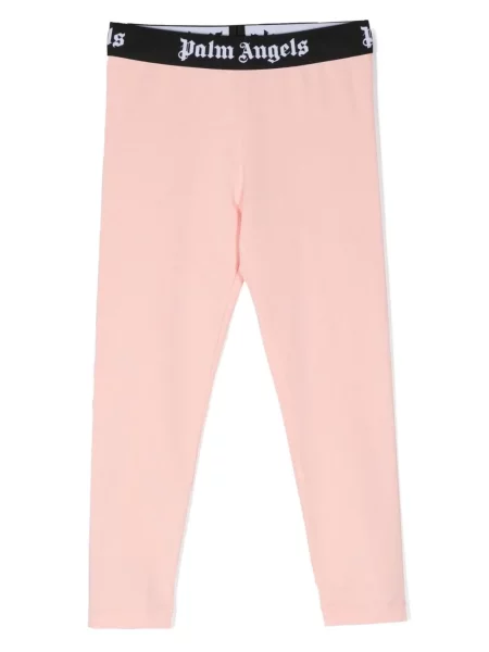 Legginsy dziecięce Palm Angels różowe