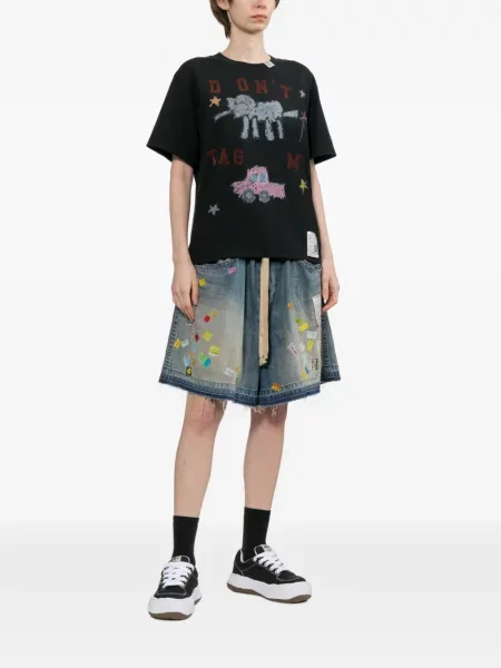 Tricou Maison Mihara Yasuhiro cu imagine negru