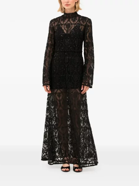 Rochie maxi Agua By Agua Bendita negru