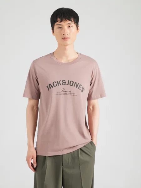 Jack & Jones Premium Tričko JPRBLATOMMY svetlofialová čierna