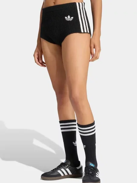 Adidas Originals szorty z dodatkiem wełny Adiluna Season 2 x Jennie czarne