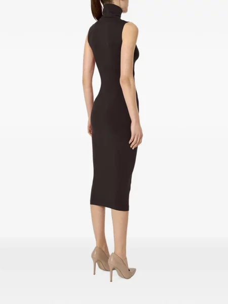Rochie midi Wolford fără mâneci maro