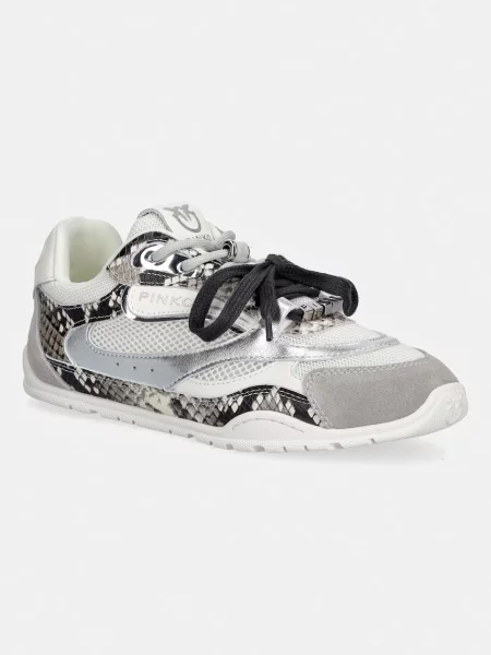 Pinko sneakersy skórzane Yulia 01 szare