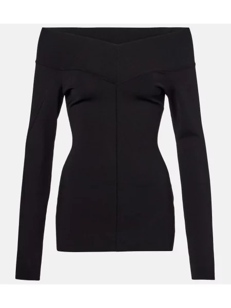 Dzianinowy top Stella Mccartney czarny