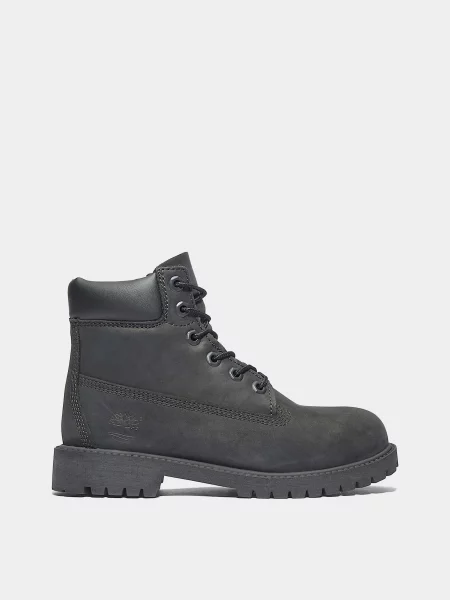 Дитячі Черевики Timberland TIMBERLAND PREMIUM WATERPROOF нубук/текстиль чорний