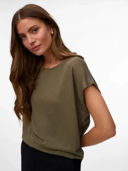 VERO MODA Tricou VMGINA AVA oliv