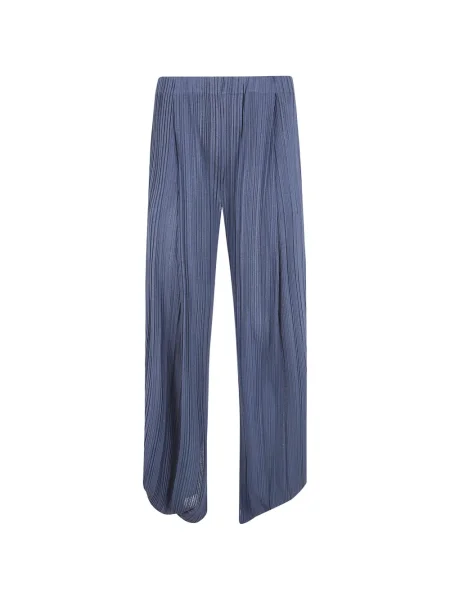 Pantaloni Giorgio Armani plisate albastru