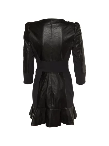 Rochie midi Elisabetta Franchi cu volane negru