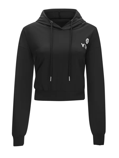 YEAZ Sportovní mikina Mood černá bílá