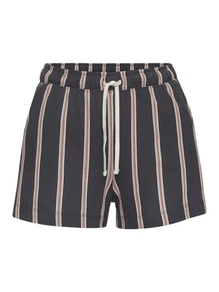 LASCANA Pantaloni scurți bej deschis / gri metalic / roz pal negru