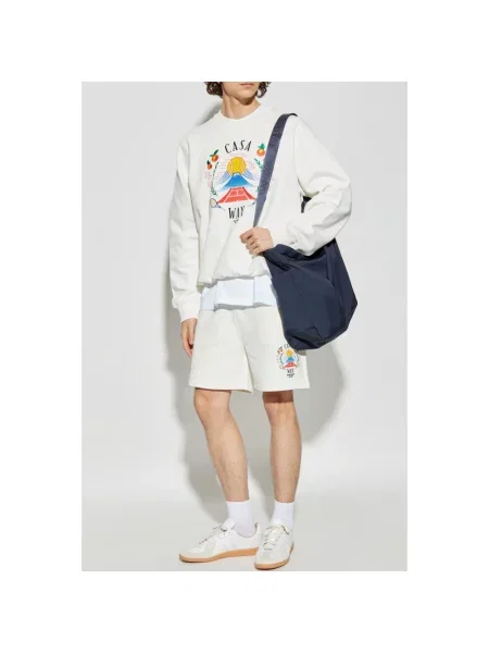 Bluza Casablanca z nadrukiem biała