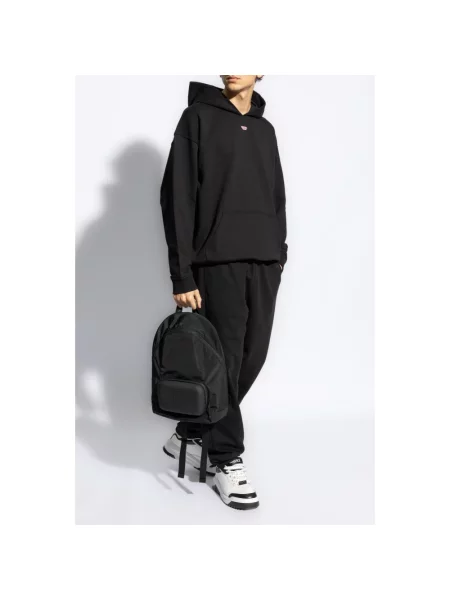 Bluza z kapturem Diesel z kapturem czarna