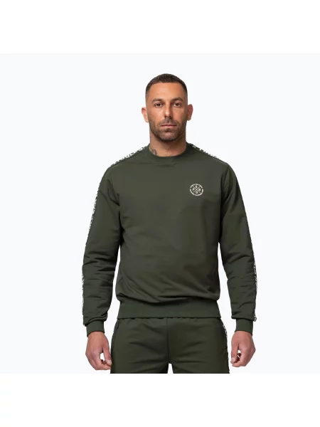 Кофта Pitbull Tape Parker Crewneck old green зелений