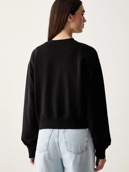 Calvin Klein Jeans bluza z bawełną czarna