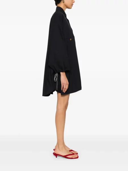 Sukienka koszulowa Max Mara popelinowa niebieska