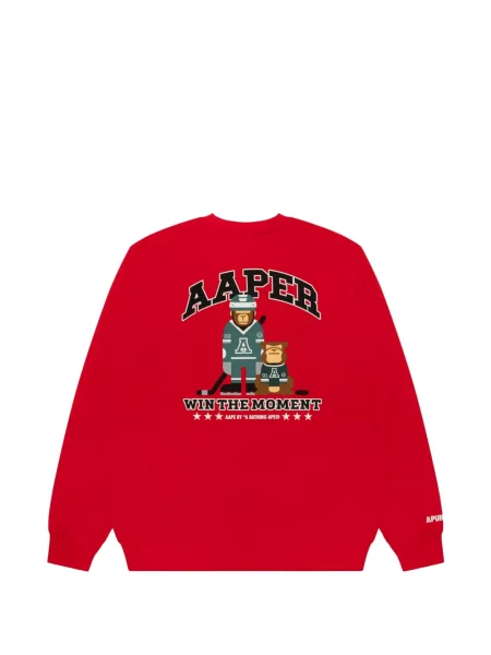 Hanorac Aape By A Bathing Ape cu imagine roșu