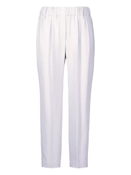 Decupat pantaloni Brunello Cucinelli alb