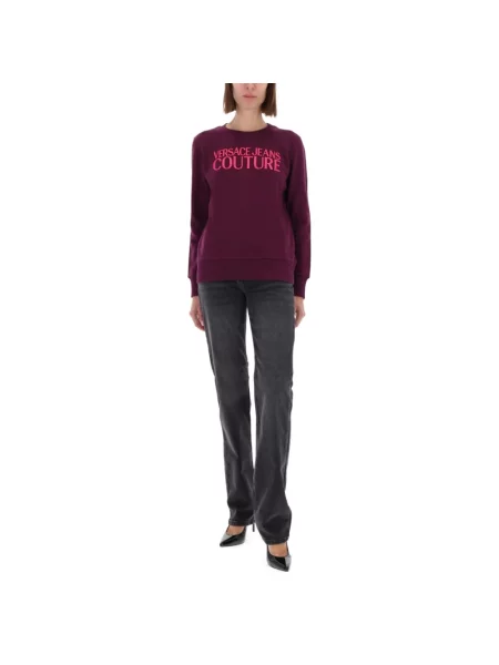 Bluza Versace Jeans Couture z logo czerwona