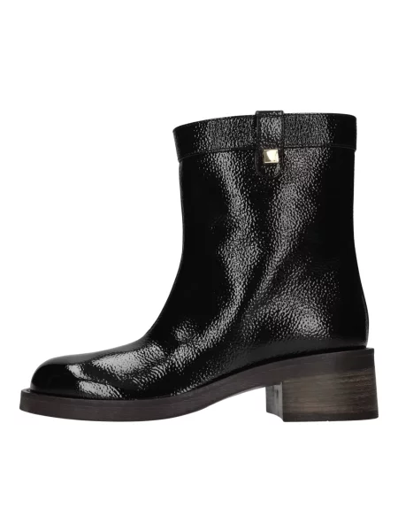 Buty do kostki Maison Skorpios skórzane czarne
