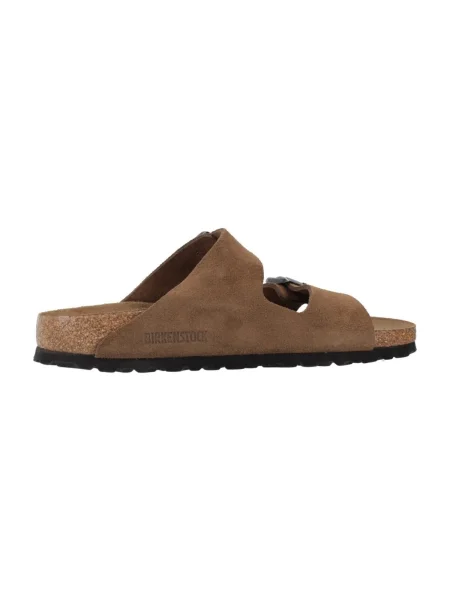 Semišové sandále Birkenstock hnedá