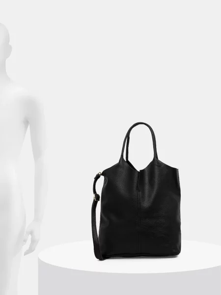 Кожаная сумка Answear.lab черная