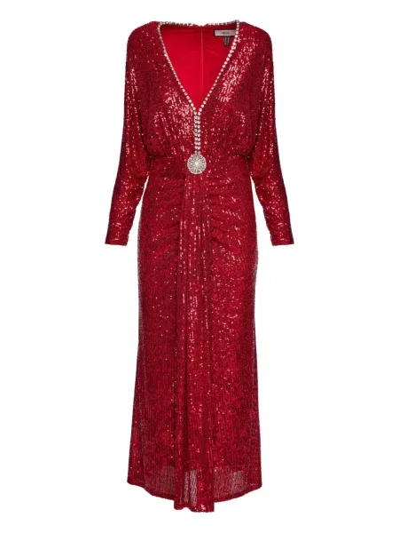 Rochie maxi Nissa de costum roșu