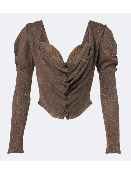 Top Vivienne Westwood tricotate verde