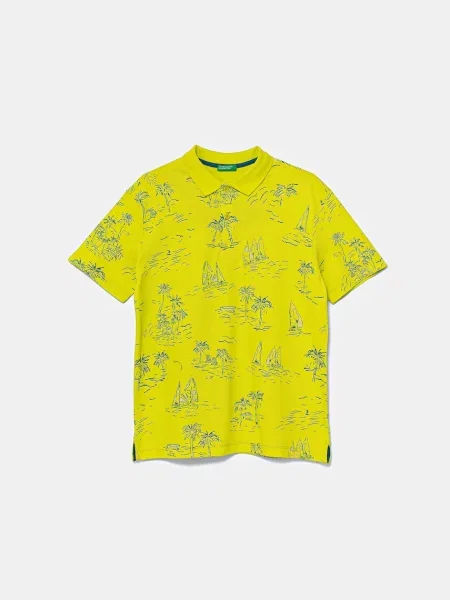 United Colors of Benetton Dětská polokošile žluté