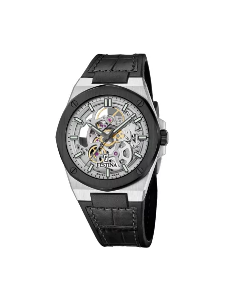 FESTINA Analogové hodinky Automatic watch Automatic Swiss Made stříbrná