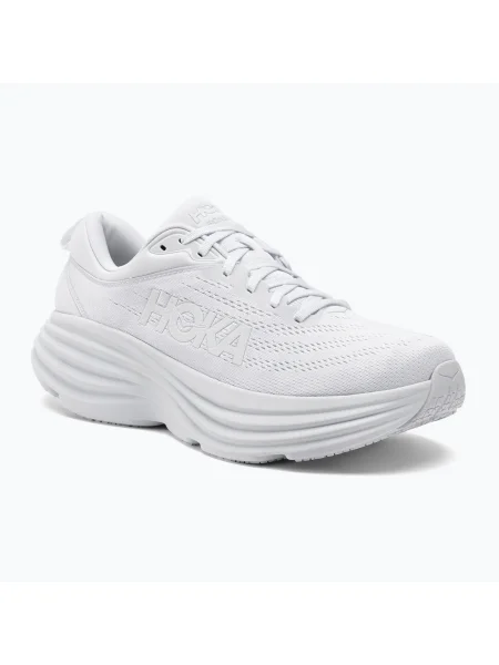 Мъжки обувки за бягане HOKA Bondi 8 white/white бяло