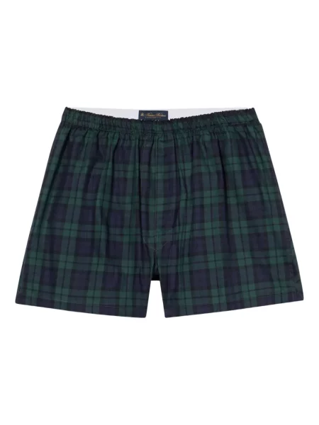 Pantaloni scurți Brooks Brothers în carouri verde