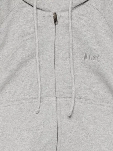 Hanorac cu glugă Vetements din jerseu gri