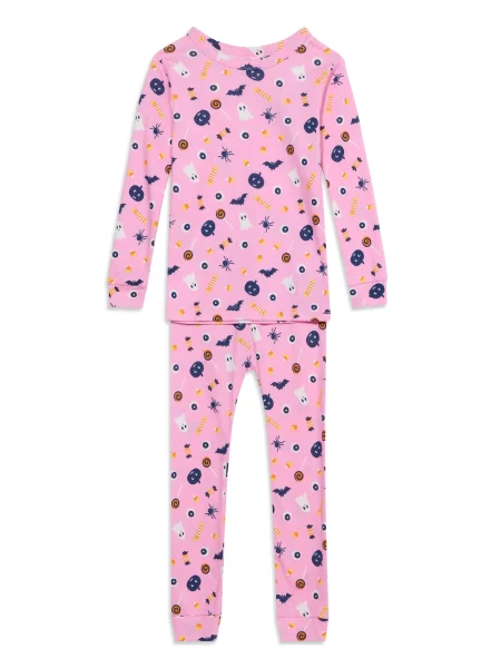 GAP Pijamale HALLOWEEN bleumarin / galben / roz pal alb
