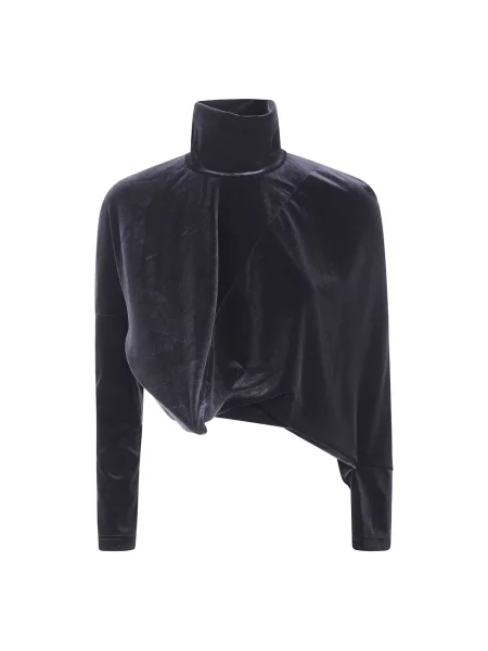Sweter z golfem Junya Watanabe asymetryczny do golfa czarny