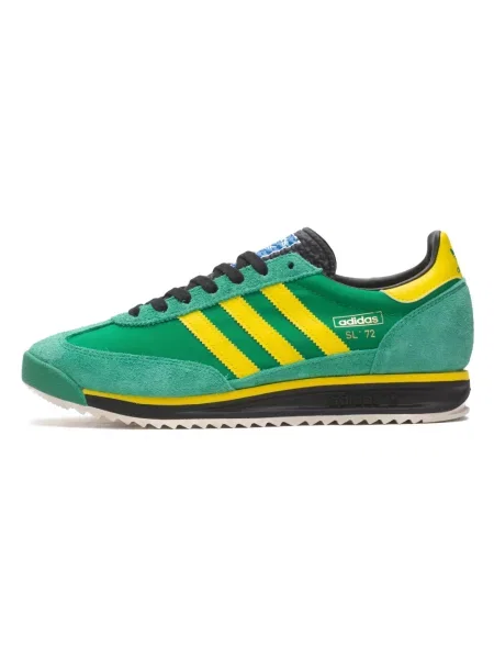Sneakersy Adidas Originals skórzane retro zielone