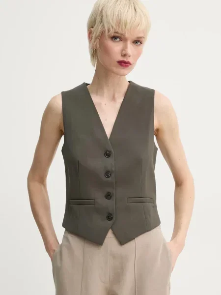 Samsoe Samsoe vestă SARAMONA maro